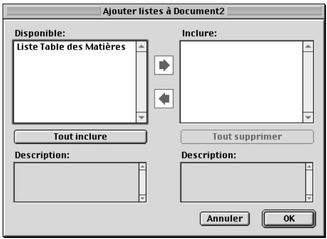 QUARK XPRESS 5 - IMPORTATION DES LISTES D'UN DOCUMENT - 1
