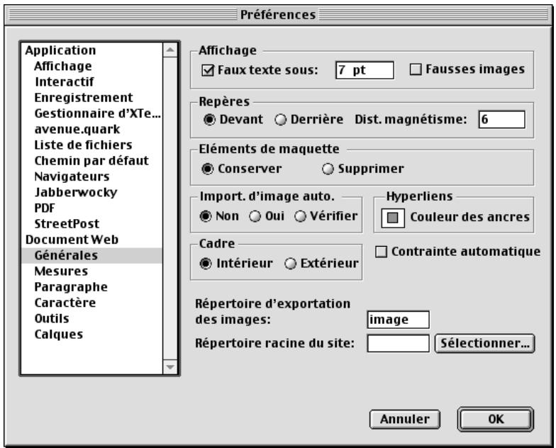 QUARK XPRESS 5 - CREATION D'UN DOCUMENT WEB - 3