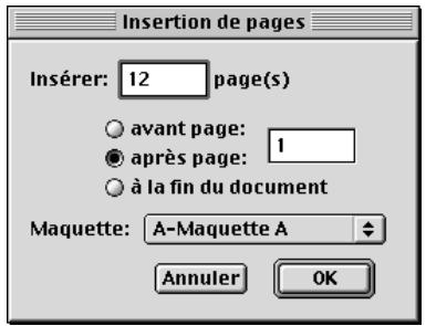 QUARK XPRESS 5 - INSERTION DE PAGES DE DOCUMENT W - 1