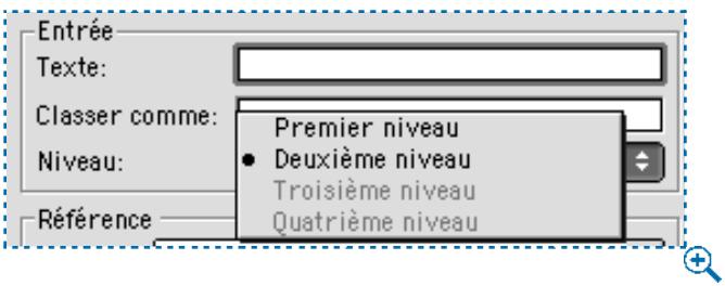 QUARK XPRESS 5 - CREATION D'UNE ENTREE D'INDEX DE DEUXIÈME, TROISIÈME OU QUATRIÈME NIVEAU - 2