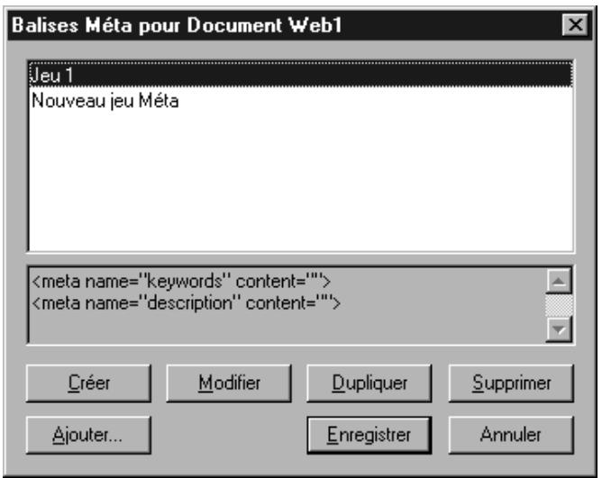 QUARK XPRESS 5 - MODIFICATION D'UNE BALISE MÉTA W - 1