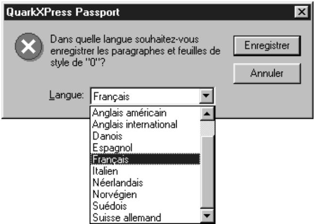QUARK XPRESS 5 - ENREGISTREMENT DES DOCUMENTS MULTILINGUES - 2