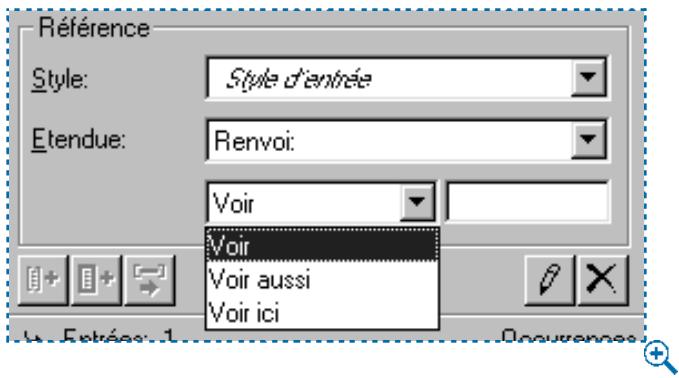 QUARK XPRESS 5 - CREATION D'UN RENVOI VERSUNE ENTREE D'INDEX EXISTANTE - 1