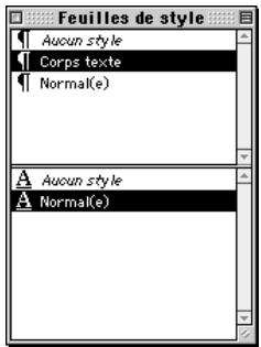QUARK XPRESS 5 - APPLICATION DE FEUILLES DE STYLE DE PARAGRAPHE - 1