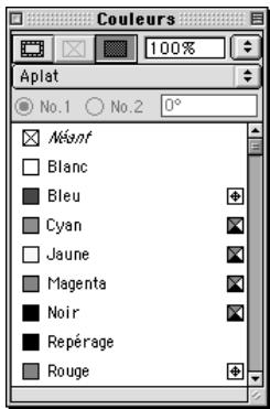 QUARK XPRESS 5 - PALETTE COULEURS - 1