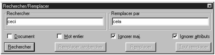 QUARK XPRESS 5 - UTILISATION DE LA FONCTION RECHERCHER/REPLACER - 1