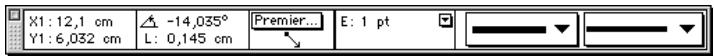 QUARK XPRESS 5 - REDIMENSIONNEMENT DES LIGNES DROITES CRÉÉES AVEC LES OUTILS TRAIT / ET TRAIT ORTHOGONAL + - 5