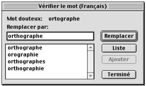 QUARK XPRESS 5 - VERIFICATION DE L'ORTHOGRAPHE D'UN MOT - 1