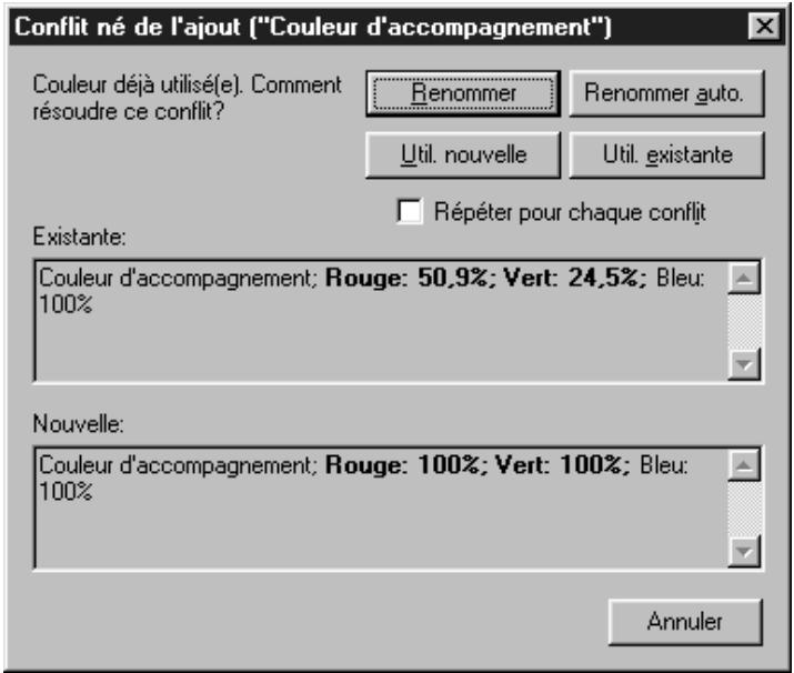 QUARK XPRESS 5 - IMPORTATION DE COULEURS À PARTIR D'UN AUTRE DOCUMENT - 2