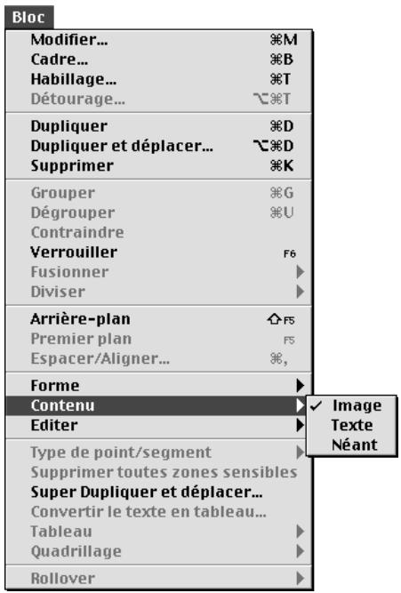 QUARK XPRESS 5 - CONVERSION DU TYPE DE BLOC - 1