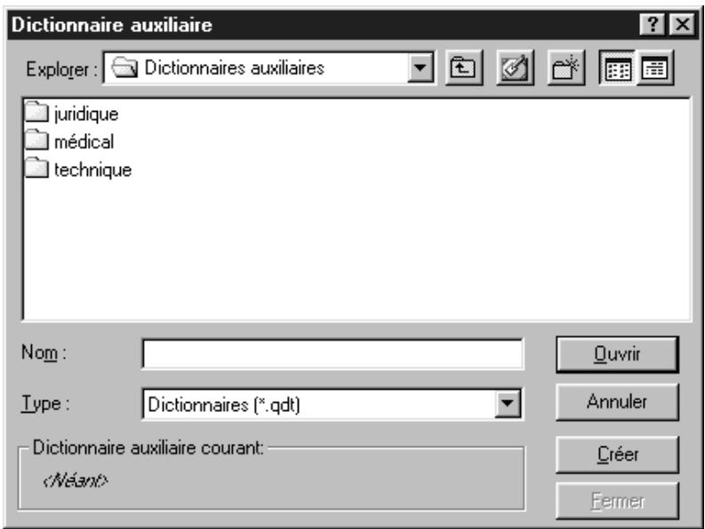 QUARK XPRESS 5 - CREATION, OUVERTURE ET FERMETURE DES DIXIONNAIRES AUXILIAIRES - 1