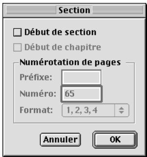 QUARK XPRESS 5 - UTILISATION DES CHAPITRES NON DIVISÉS EN SECTIONS P - 1