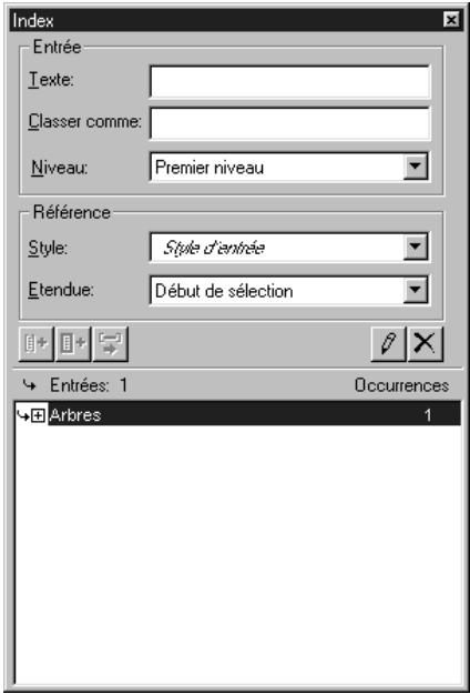 QUARK XPRESS 5 - CRÉATION D'UNE ENTREE D'INDEX DE PREMIER NIVEAU - 4