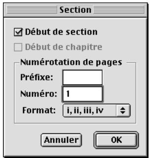 QUARK XPRESS 5 - CRÉATION D'UNE SECTION DE DOCUMENT P - 1