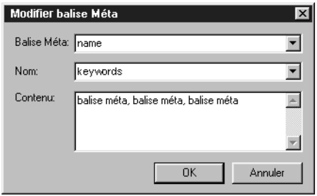 QUARK XPRESS 5 - MODIFICATION D'UNE BALISE MÉTA W - 3