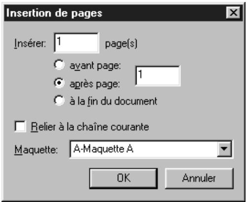 QUARK XPRESS 5 - INSERTION DE PAGES DE DOCUMENT - 1