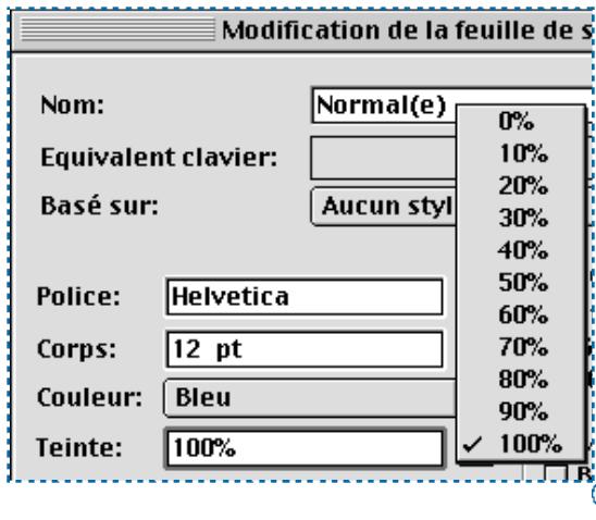 QUARK XPRESS 5 - APPLICATION DE COULEURS ET DE TEINTES AU TEXTE - 2