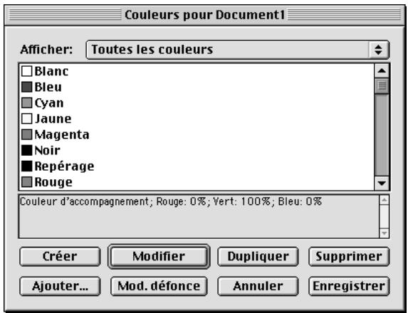 QUARK XPRESS 5 - UTILISATION DES COULEURS - 2