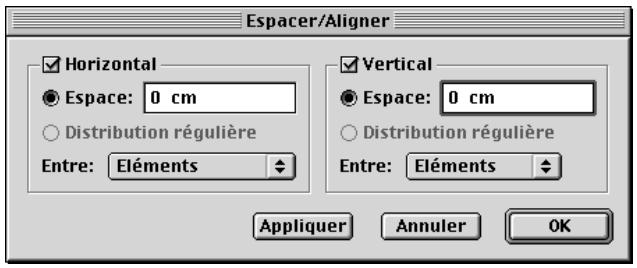 QUARK XPRESS 5 - ESPACEMENT ET ALIGNNEMENT DES ÉLÉMENTS - 1