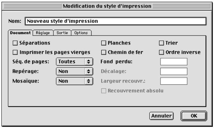 QUARK XPRESS 5 - CRÉATION ET UTILISATION DES STYLES D'IMPRESSION - 2