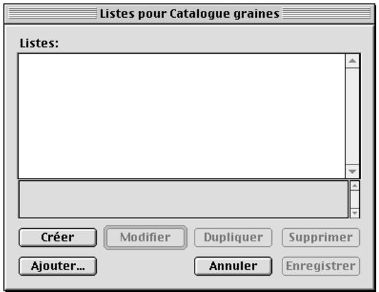 QUARK XPRESS 5 - CREATION D'UNE LISTE - 1