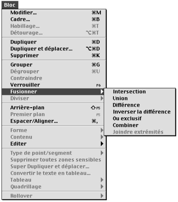 QUARK XPRESS 5 - FUSION DE BLOCS - 1
