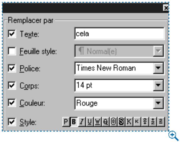 QUARK XPRESS 5 - RECHERCHE ET REMPLACEMENT D'ATTRIBUTS - 2