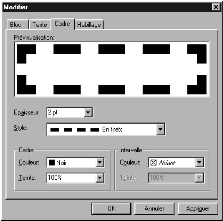 QUARK XPRESS 5 - ENCADREMENT DES BLOCS - 1