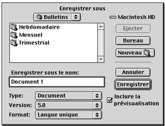 QUARK XPRESS 5 - ENREGISTREMENT DE DOCUMENTS - 1