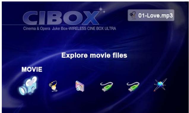 CIBOX WIRELESS CINE BOX PREMIUM - Lecture des fichiers mémorisés dans la « Liste de lecture - 1