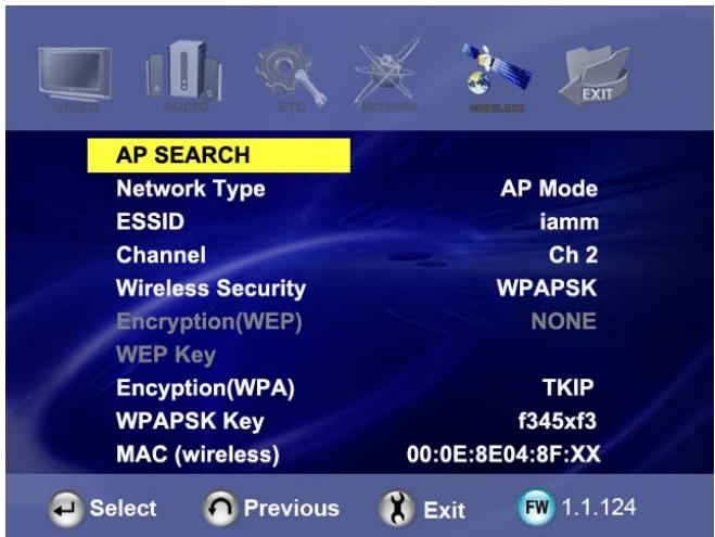 CIBOX WIRELESS CINE BOX PREMIUM - Check "ESSID" (controller SSID) - 1