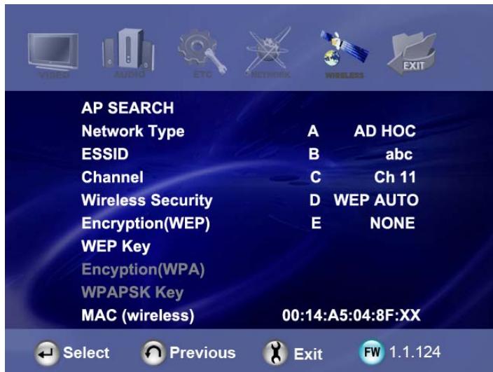 CIBOX WIRELESS CINE BOX PREMIUM - Enregistrez les paramètres et revenez au menu principal. - 3