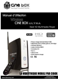 CINEBOX WIRELESS CINE BOX ULTRA - Les éléments suivants sont contenus dans l'emballage du WIRELESS CINE BOX ULTRA - 4