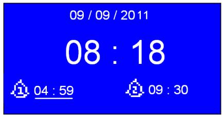 SCANSONIC IN200 - Réglages de la fonction réveil - 4