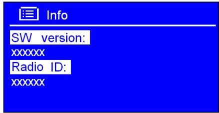 SCANSONIC IN200 - Version du logiciel et ID de la radio - 1