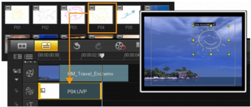 COREL VIDEOSTUDIO X4 PRO - Pour insérer un clip sur la piste incrustation - 1