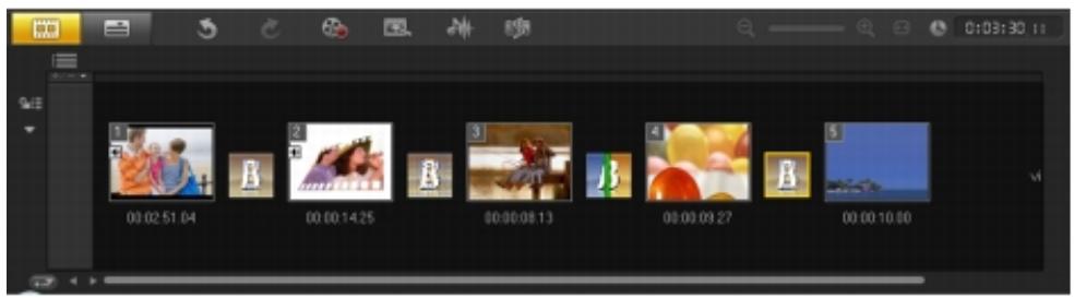 COREL VIDEOSTUDIO X4 PRO - Ligne de temps de projet - 1