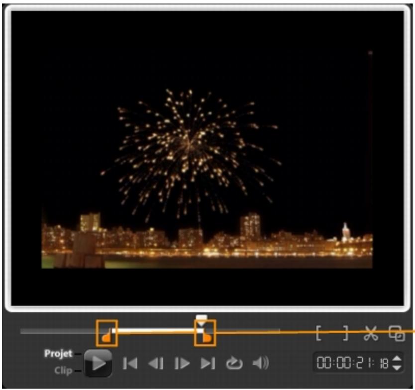 COREL VIDEOSTUDIO X4 PRO - Pour créer un fichier vidéo à partir de la plage d'aperçu - 1