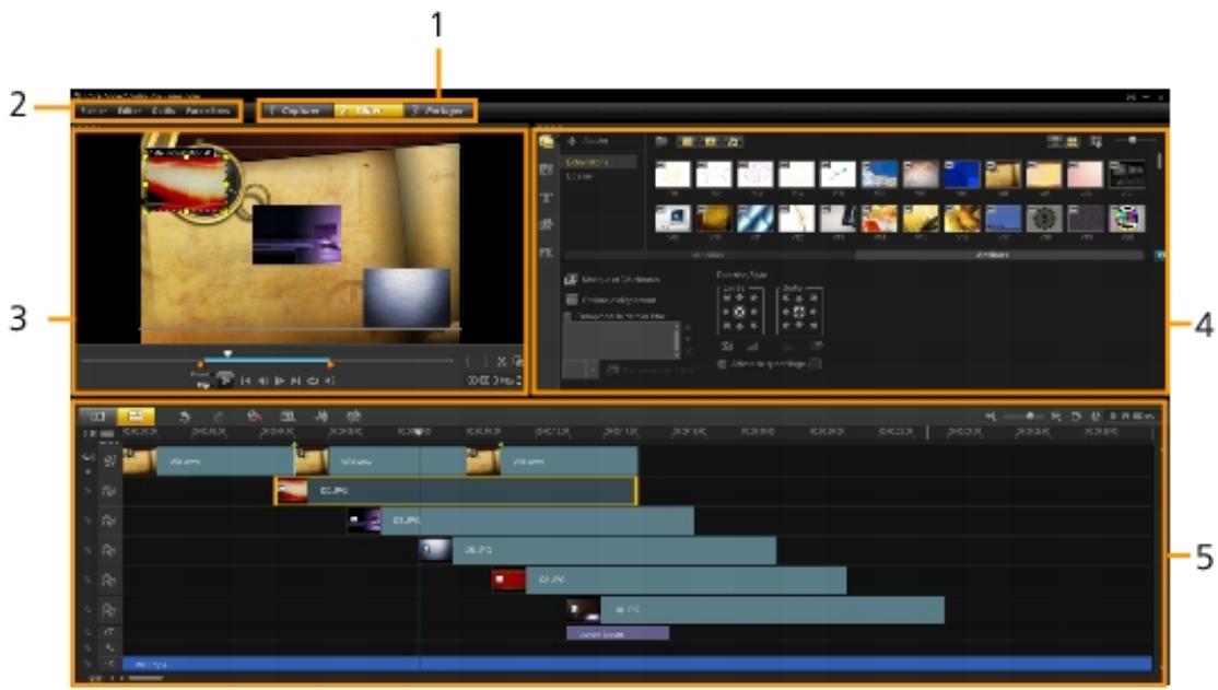 COREL VIDEOSTUDIO X4 PRO - Espace de travail - 1