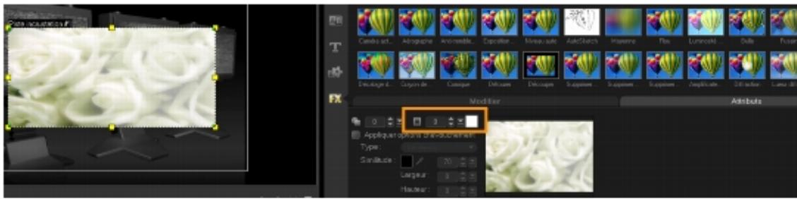 COREL VIDEOSTUDIO X4 PRO - Pour ajouter une cordure à un clip d'incrustation - 1