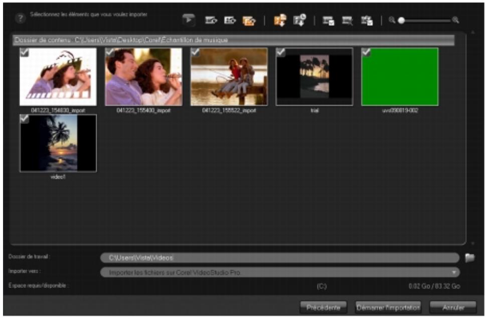 COREL VIDEOSTUDIO X4 PRO - Pour importer un contenu numérique - 1