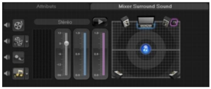 COREL VIDEOSTUDIO X4 PRO - Utiliser le mixer surround sound - 1