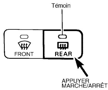 INFINITI M45 - COMMUTATEUR DU DÉGIVREUR DE LUNETTE ET ANTIBUÉE DES DÉGIVREURS EXTERIEURS (si le vehicule en est équipé) - 1