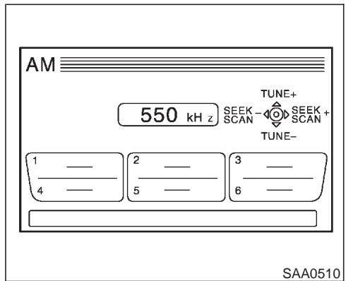 INFINITI M45 - Touche «FM AM»: - 1