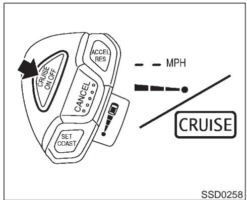 INFINITI M45 - Affichage du régulateur de vitesse intelligent - 2