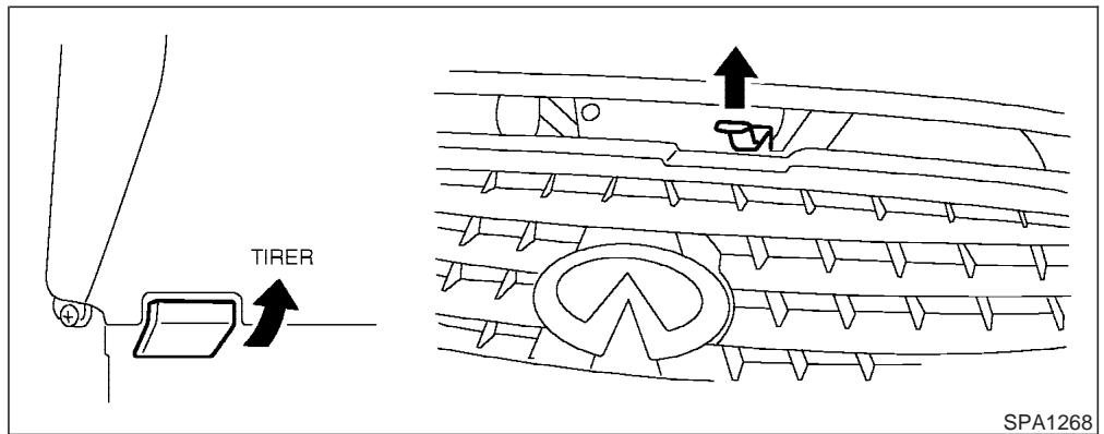 INFINITI M45 - REEMPLACEMENT DE LA PILE DE LA CLÉ ÉLECTRONIQUE - 1
