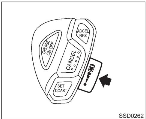 INFINITI M45 - Comment changer la vitesse constante - 1
