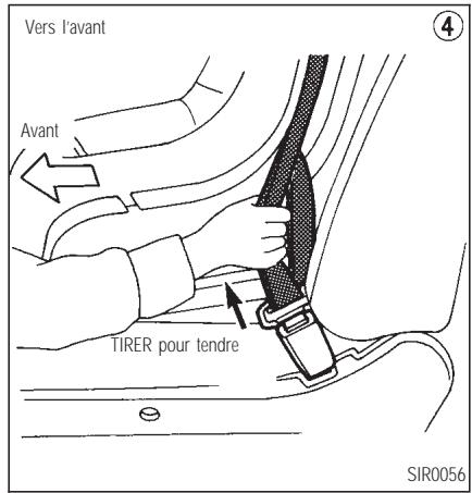 INFINITI Q45 - SIÉGES, DISPOSITIFS DE RETENUE ET SYSTÉMES DE COUSSIN GONFLABLE D'APPOINT - 2