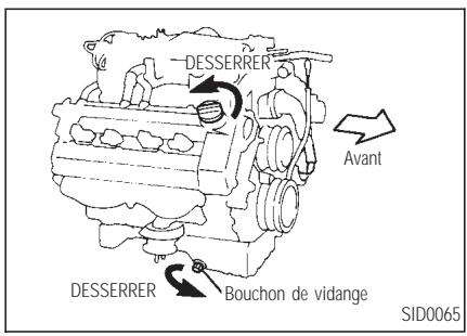 INFINITI Q45 - VIDANGE DE L'HUILE-MOTEUR - 1