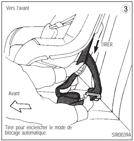 INFINITI Q45 - SIÉGES, DISPOSITIFS DE RETENUE ET SYSTÉMES DE COUSSIN GONFLABLE D'APPOINT - 3